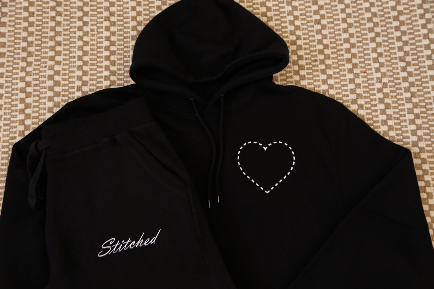 Stitched Heart Premium Hoodie